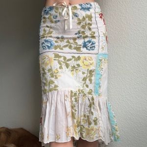 LAUNDRY by shelli segal cotton midi skirt